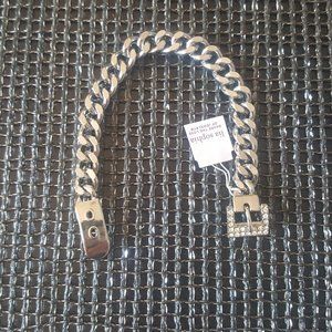 Lia Sophia Silver Crystal Bling Buckle Bracelet